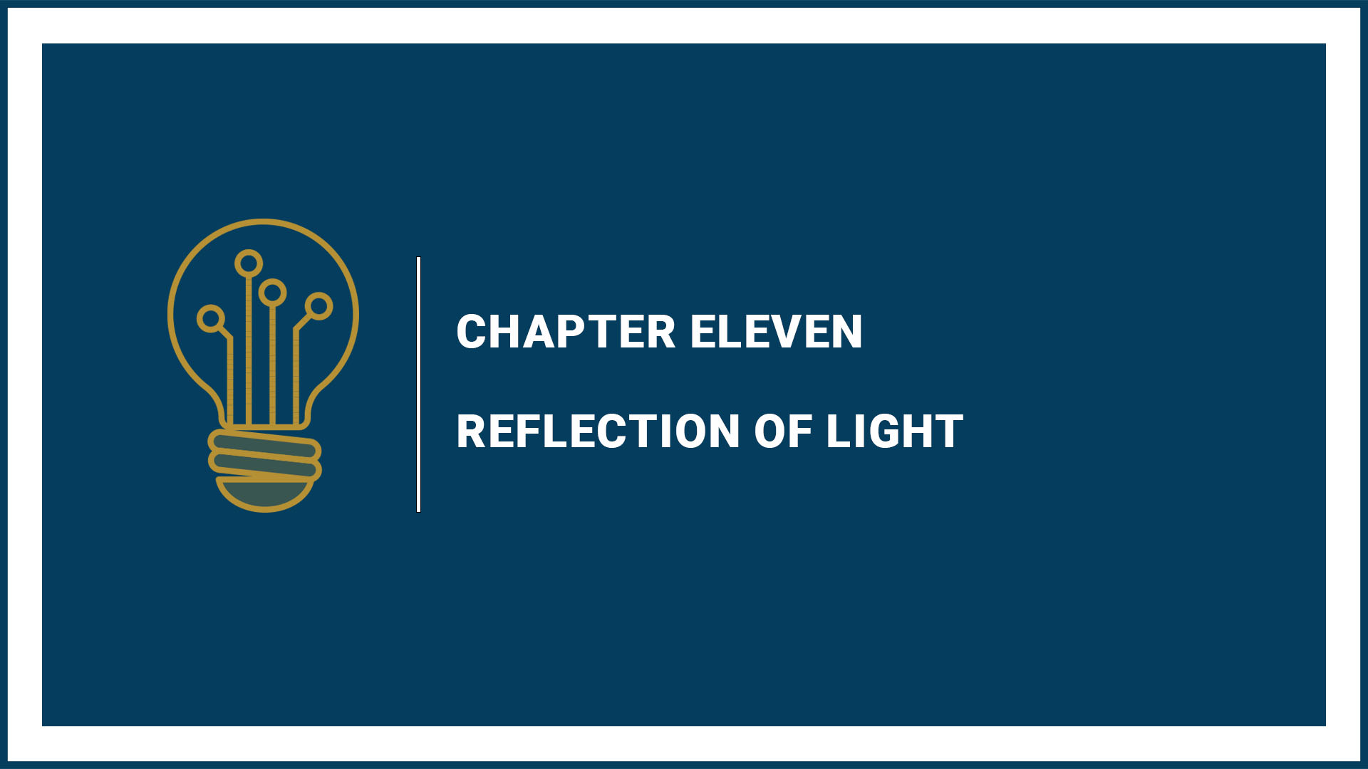 Ch 11: Reflection of light